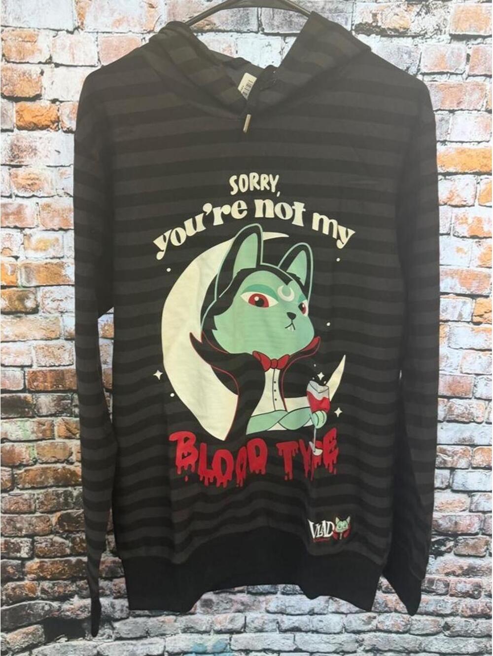 Killstar x Vlad the Vampurr Bloodtype Longline Hoodie XS NWT
